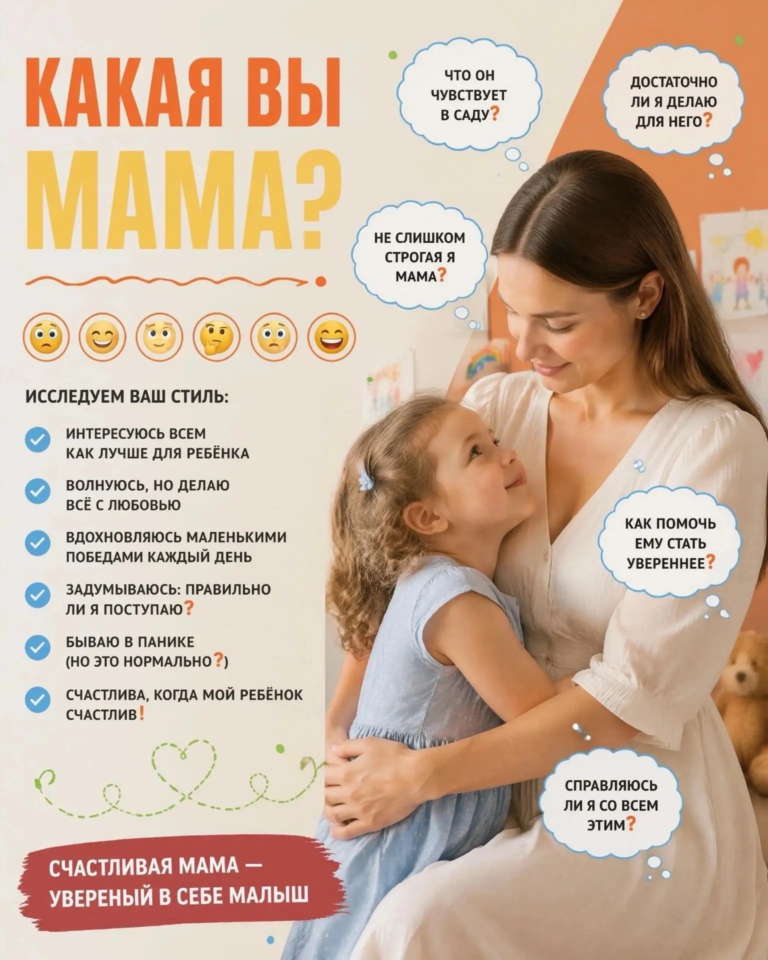 Какой у вас стиль воспитания? 😊

У каждой мамы — свой подход. Одна всегда в курсе событий и держит 