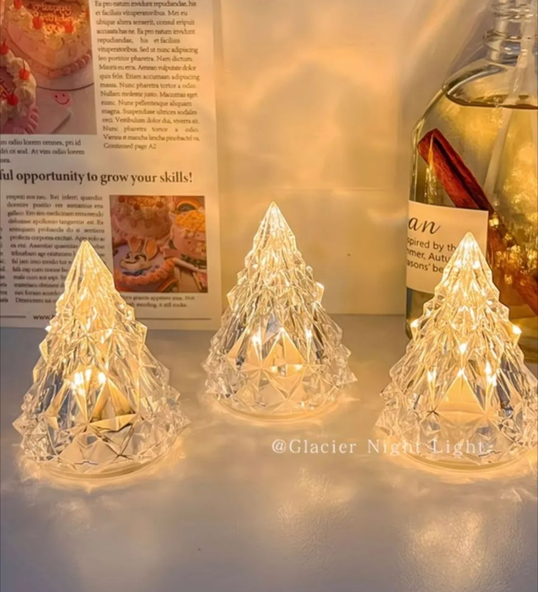 Мини светильники в виде ёлочек 🎄