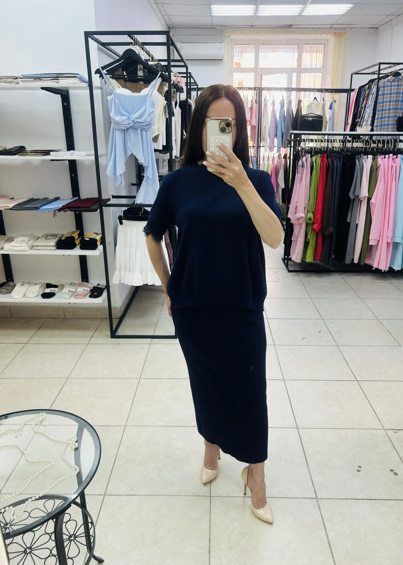 Костюм 😻                         кофта с гипюром по спинке 🥰                         ...