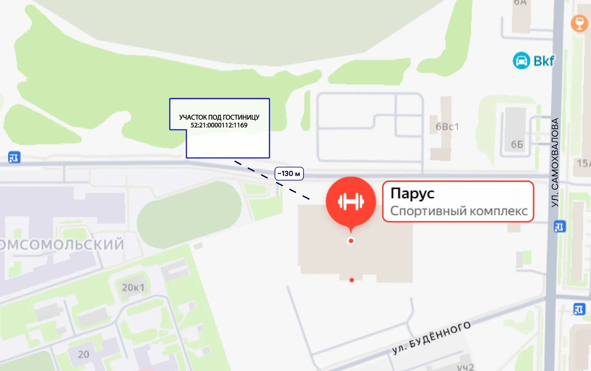 Продолжаем реализовывать проект по строительству гостиниц возле ФОКов.

Новый участок, который уже з
