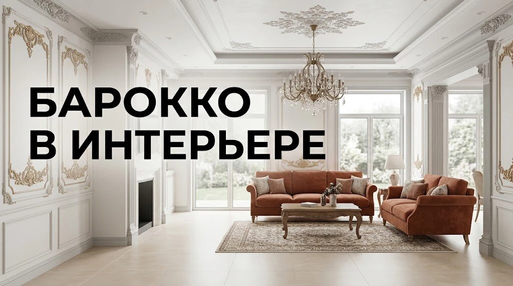 В новом видео разбираем барокко в интерьере и объясняем, как адаптировать его пышные пр...