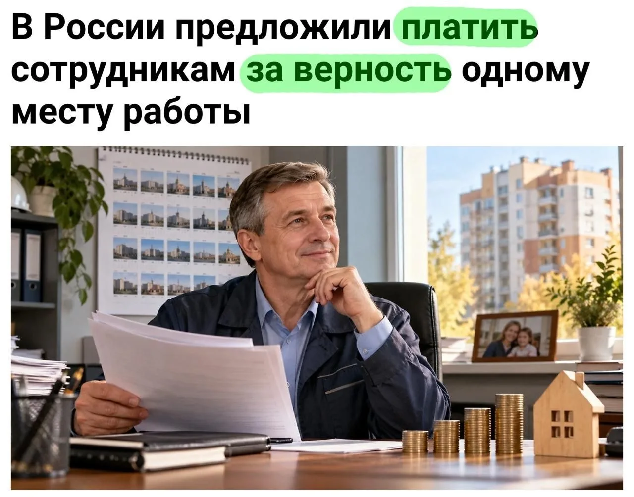 В России предлагают ввести государственные надбавки за длительную работу на одном месте...