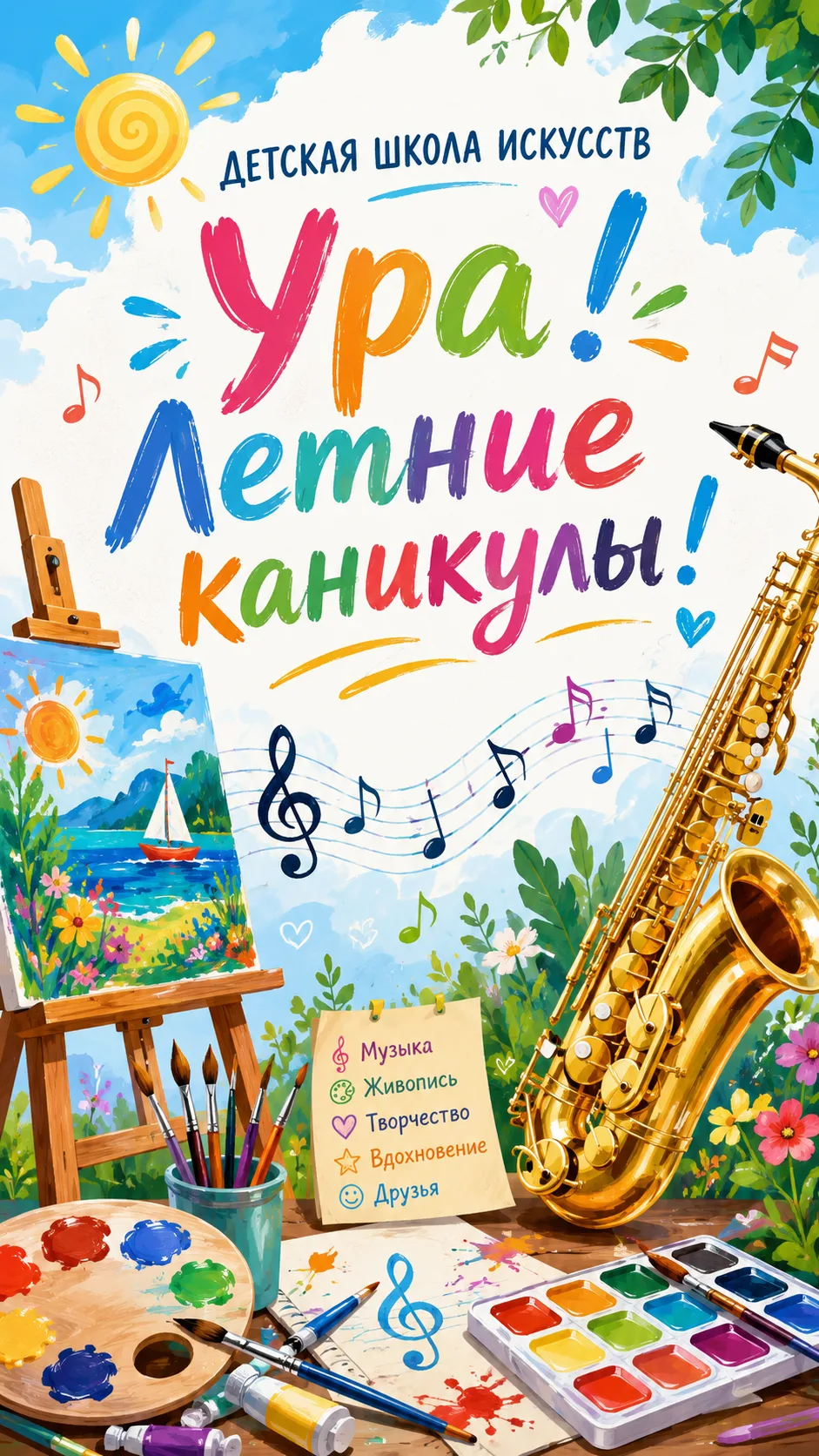 ☀️Ура! Каникулы!!!

Дорогие друзья!

Поздравляем всех с началом летних каникул в нашей любимой Детск