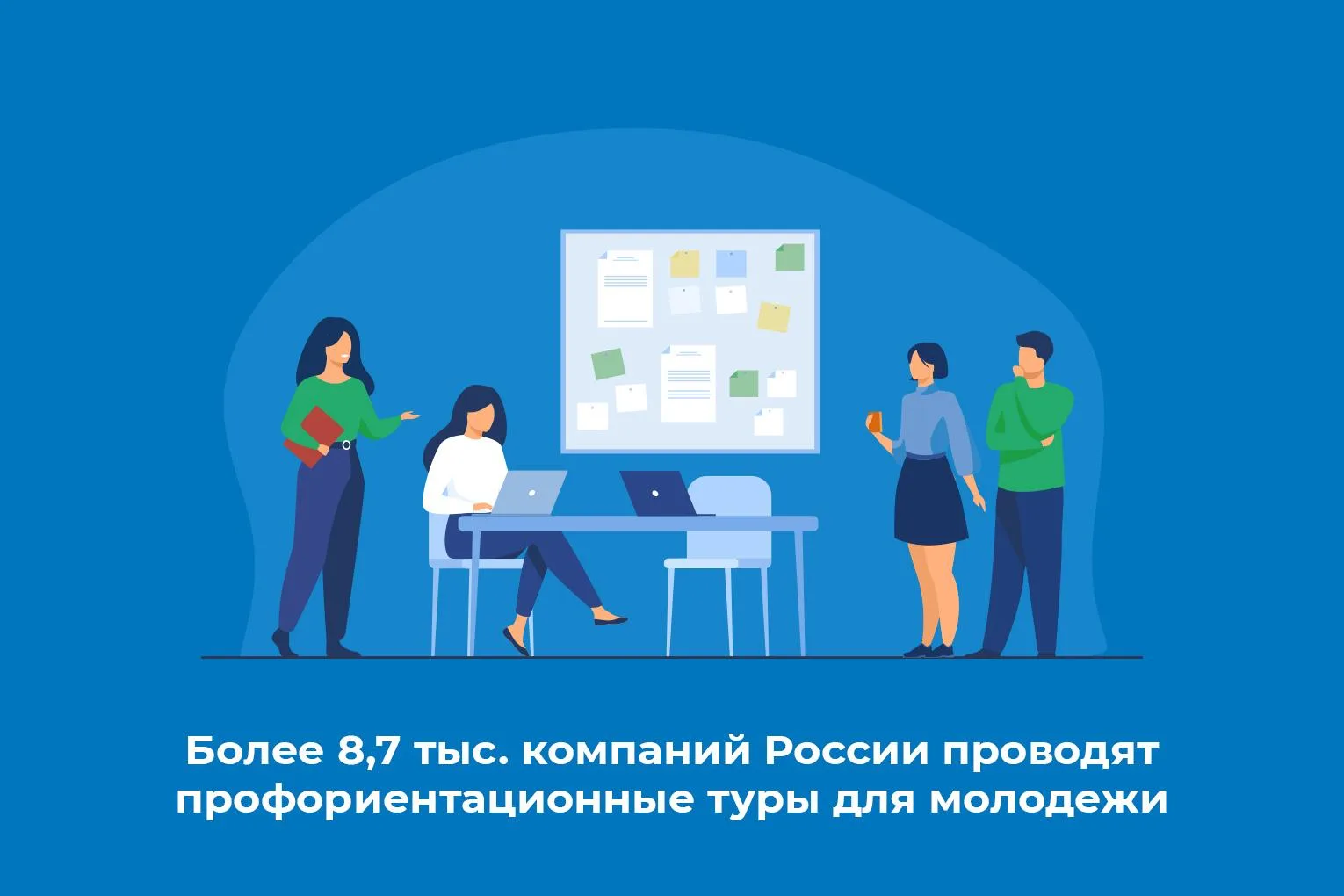 Более 8,7 тыс. компаний России проводят профориентационные туры для молодежи