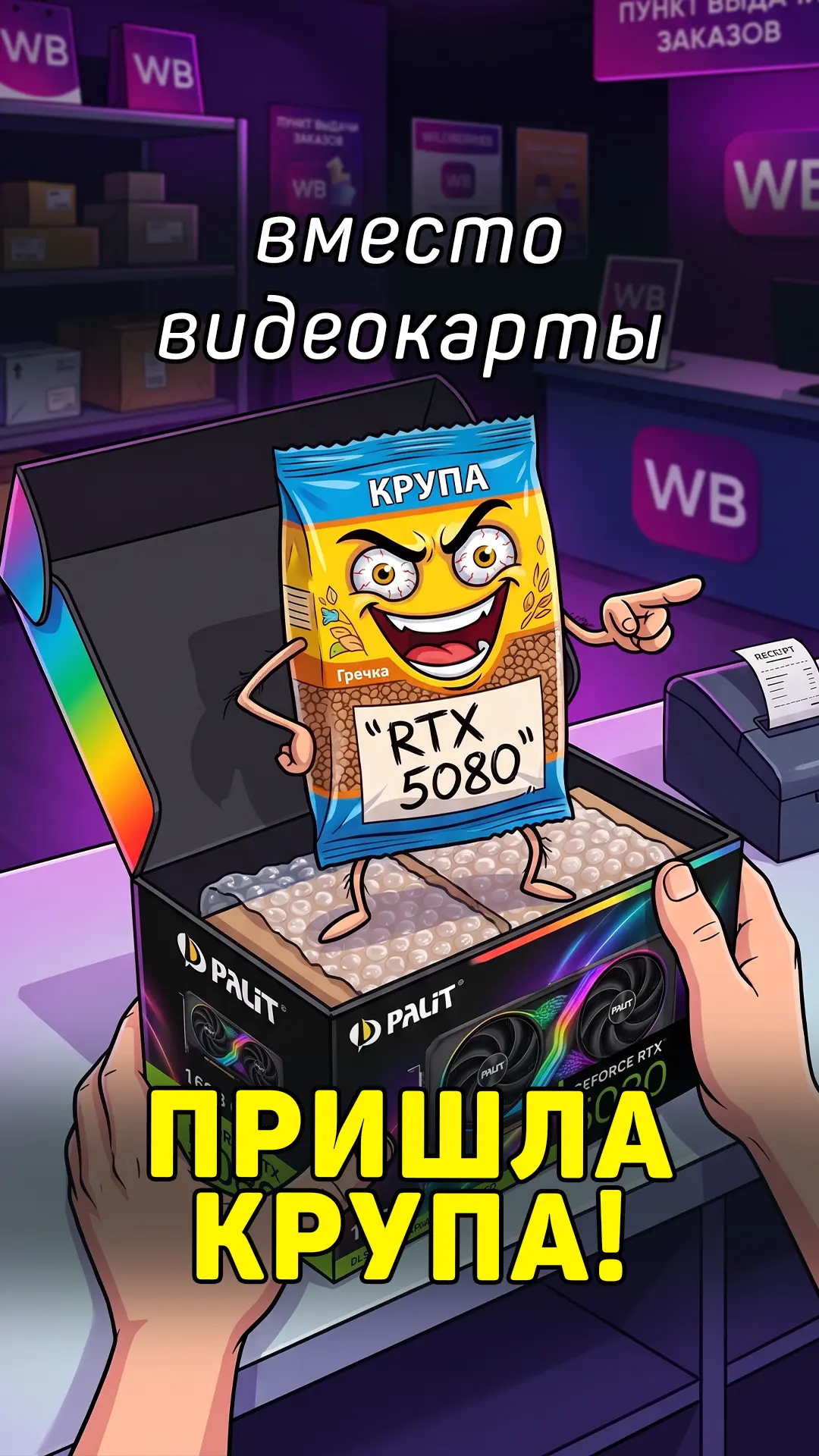 ВМЕСТО RTX 5080 пришла ПАЧКА КРУПЫ с WB!

YouTube Shorts: тык
ВК Клипы: тык

🌐 Royal Computers