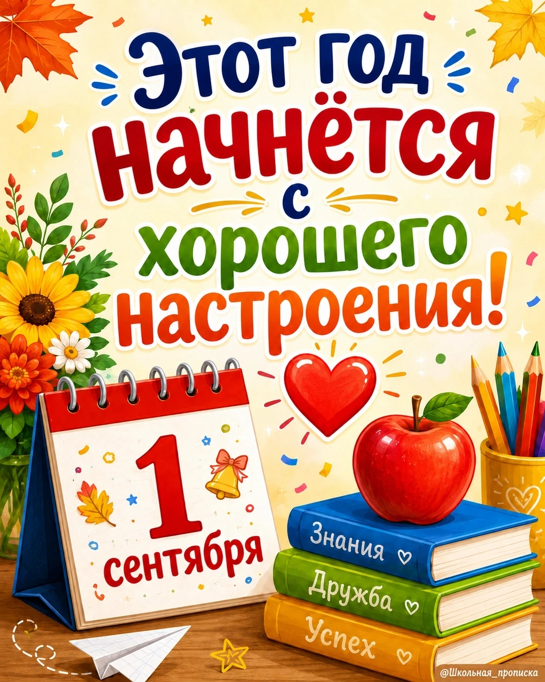 🎉 С Днём знаний, дорогие друзья! 🎉