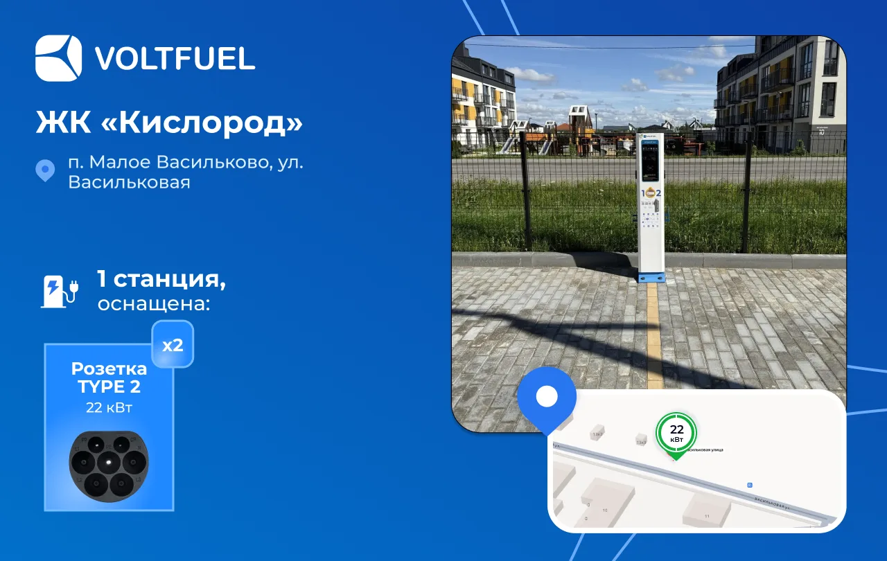В ЖК «Кислород» открылась вторая зарядная станция для электромобилей

Теперь для резидентов ЖК «Кисл
