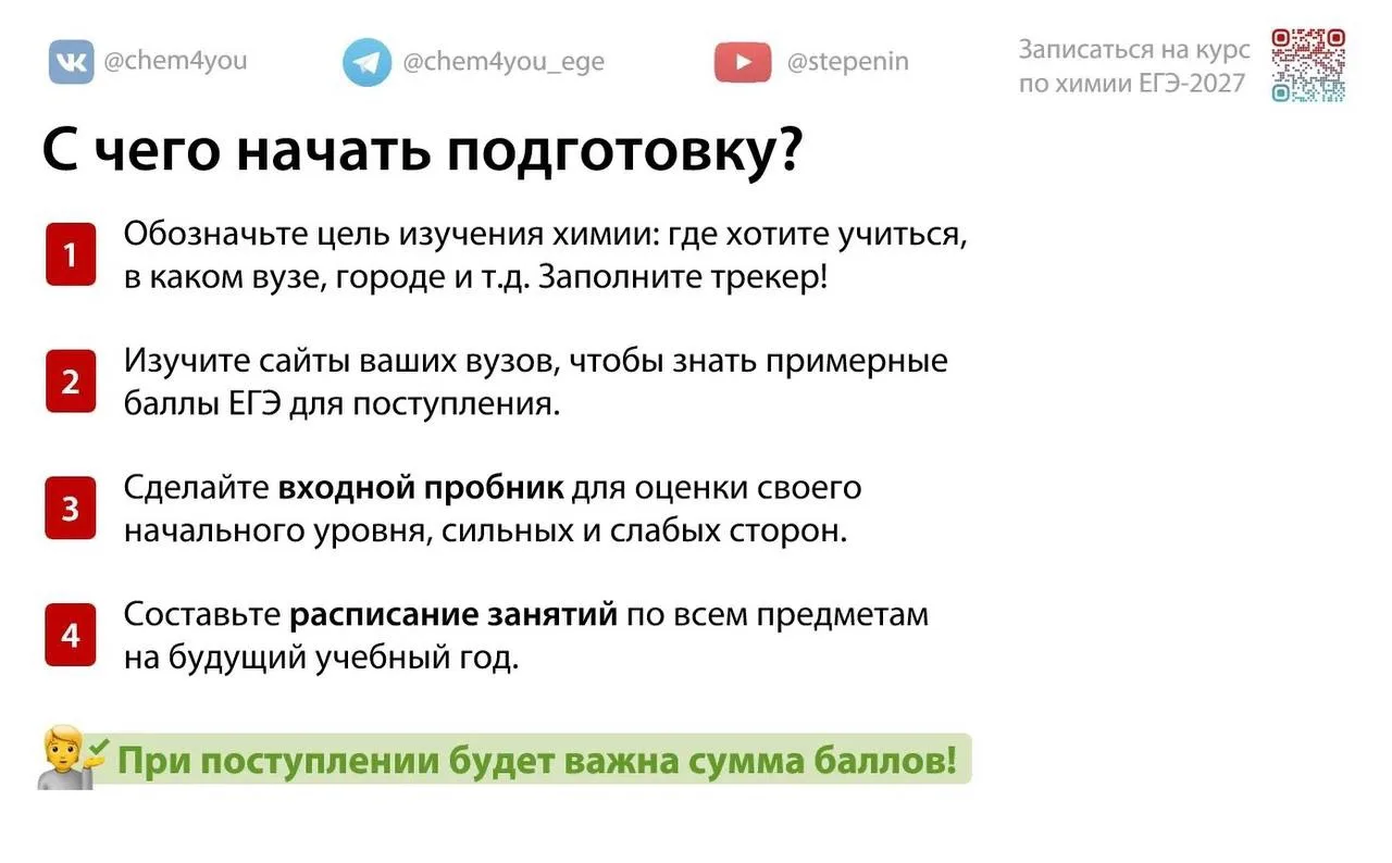 Полезные слайды с сегодняшнего вебинара по подготовке к ЕГЭ по химии 2027! Сохраняйте и используйте 