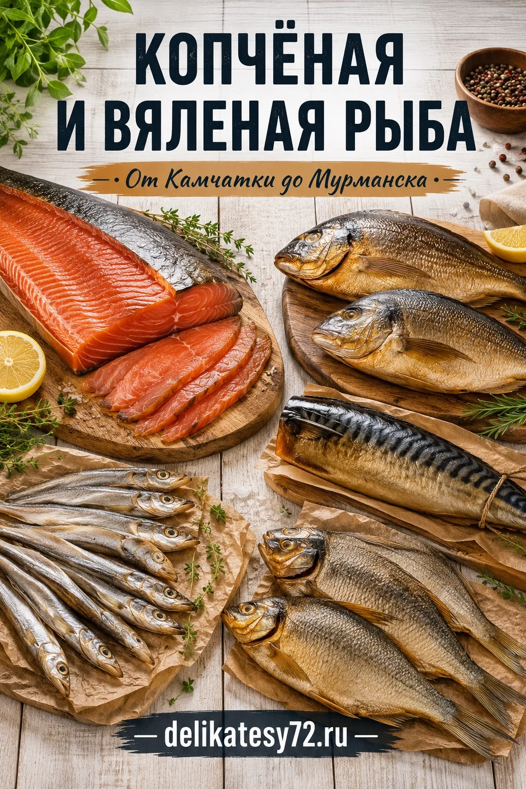 🐟 КОПЧЁНАЯ И ВЯЛЕНАЯ РЫБА