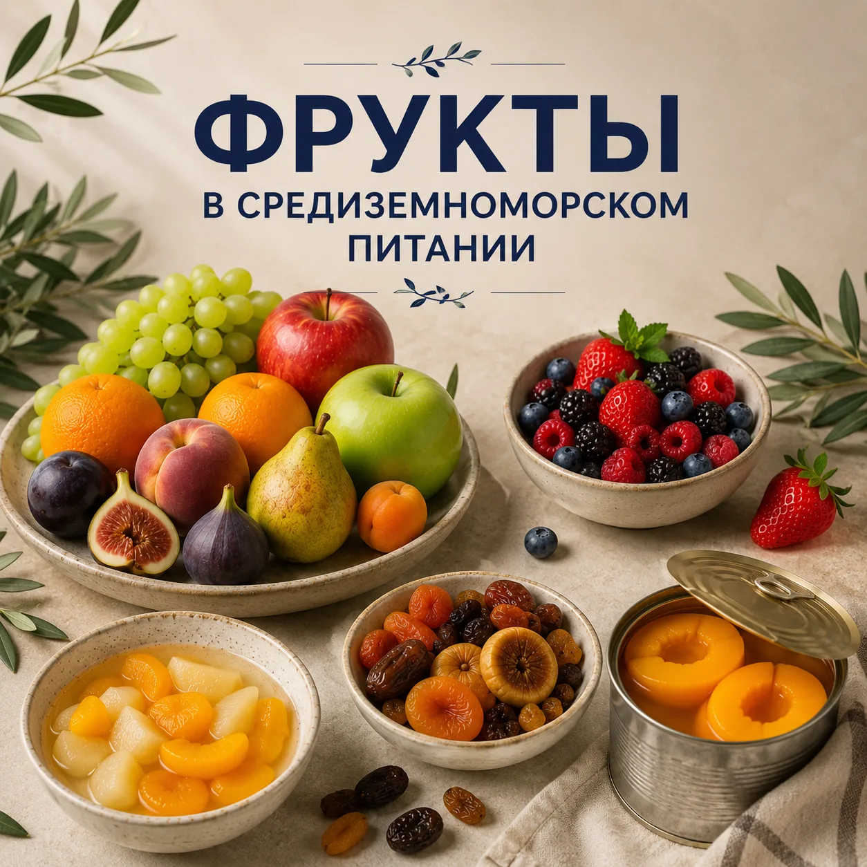 🍓 Фрукты в средиземноморском питании: какие и сколько?