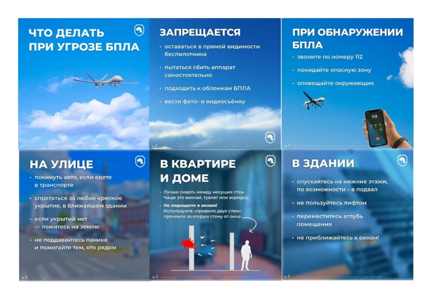 Что делать, если объявили ракетную опасность или возникла угроза БПЛА 🛸 ?

Беспилотные летательные 