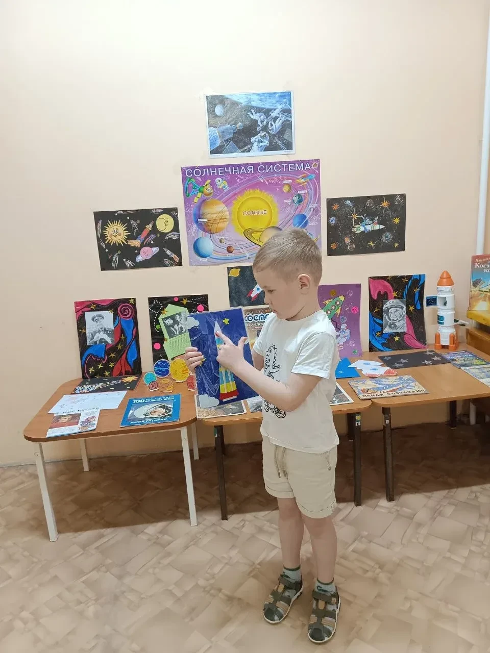 🚀С Днем космонавтики!   Неделя Космоса – в старшей группе дошкольного отделения «Незабудка» проходил