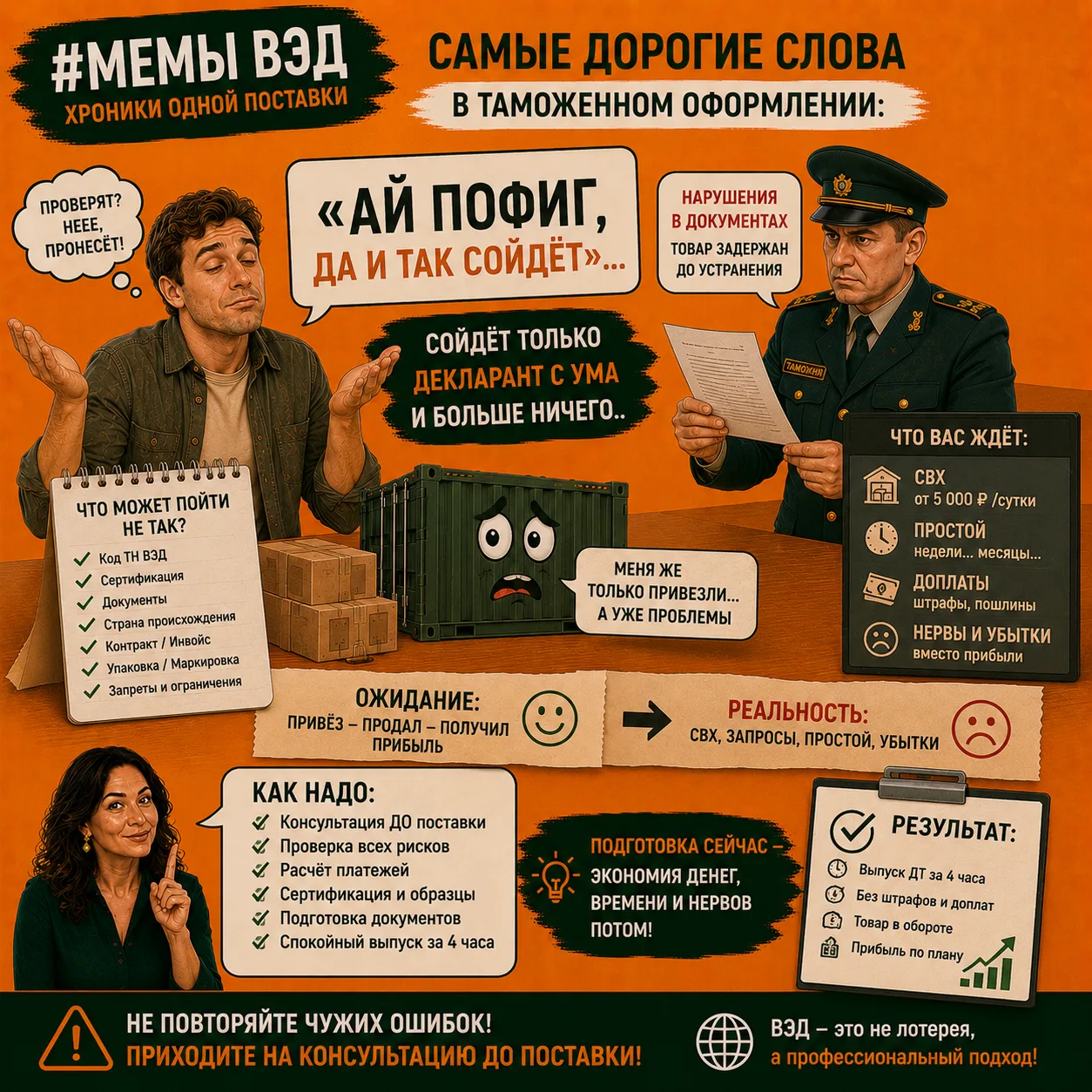 Самые "дорогие" слова в таможенном оформлении....