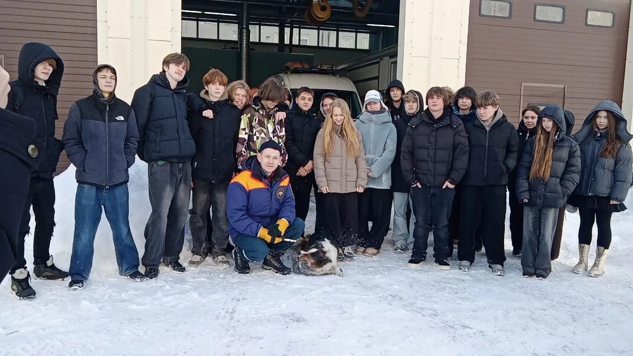 💪🏻Урок мужества от профессионалов: 9А в гостях у спасателей МЧС  В преддверии Дня защитника Отечеств