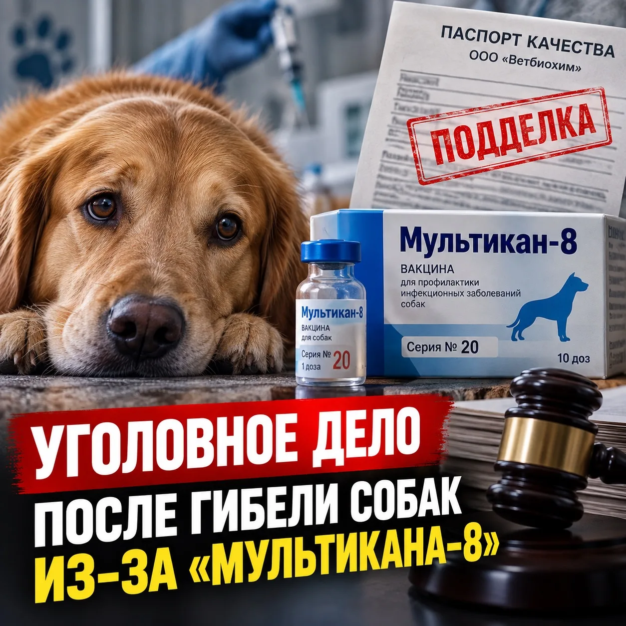🐕 После гибели собак из-за «Мультикана-8» возбудили уголовное дело