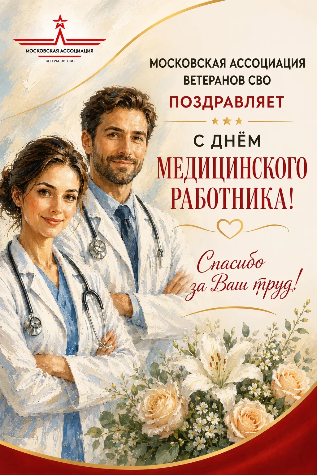 Московская ассоциация ветеранов СВО поздравляет с Днём медицинского работника!

Вы выбрали для себя 