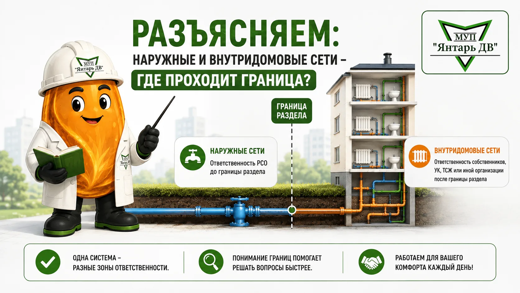🏠 РАЗЪЯСНЯЕМ: наружные и внутридомовые сети — где проходит граница?