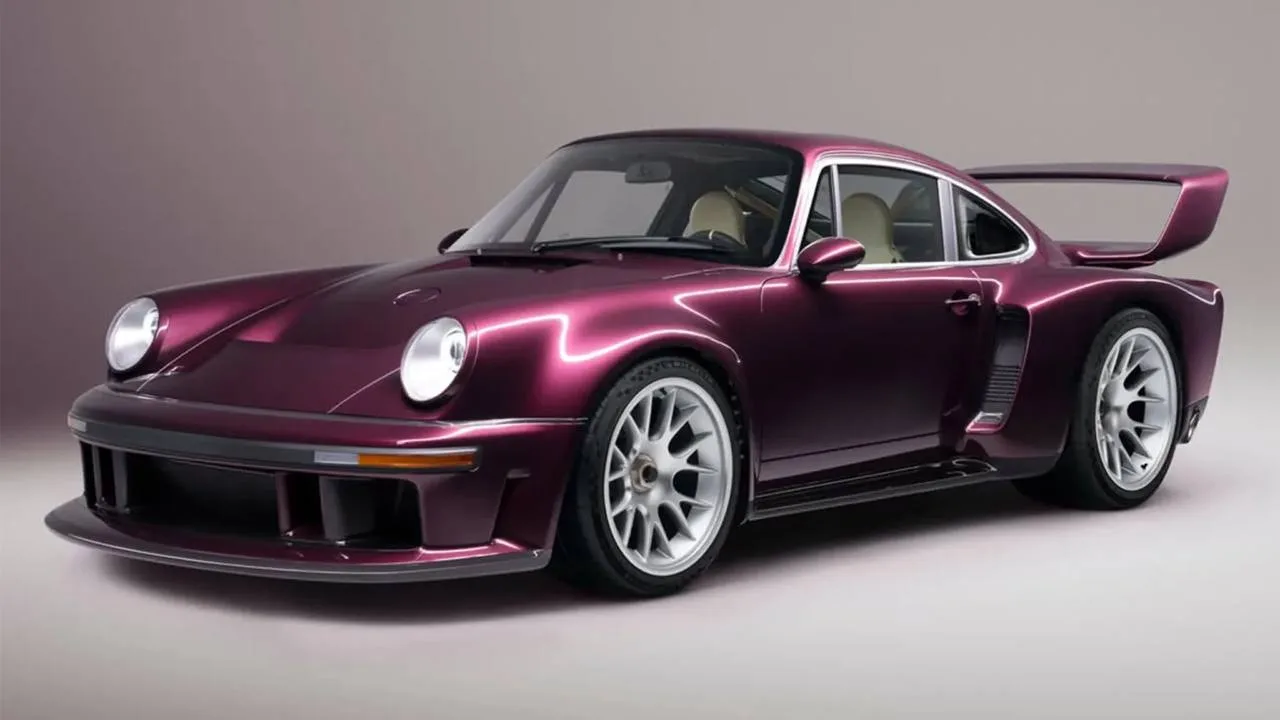 Singer представил один из самых красивых Porsche 911 — новый DLS Turbo в ярком фиолетов...