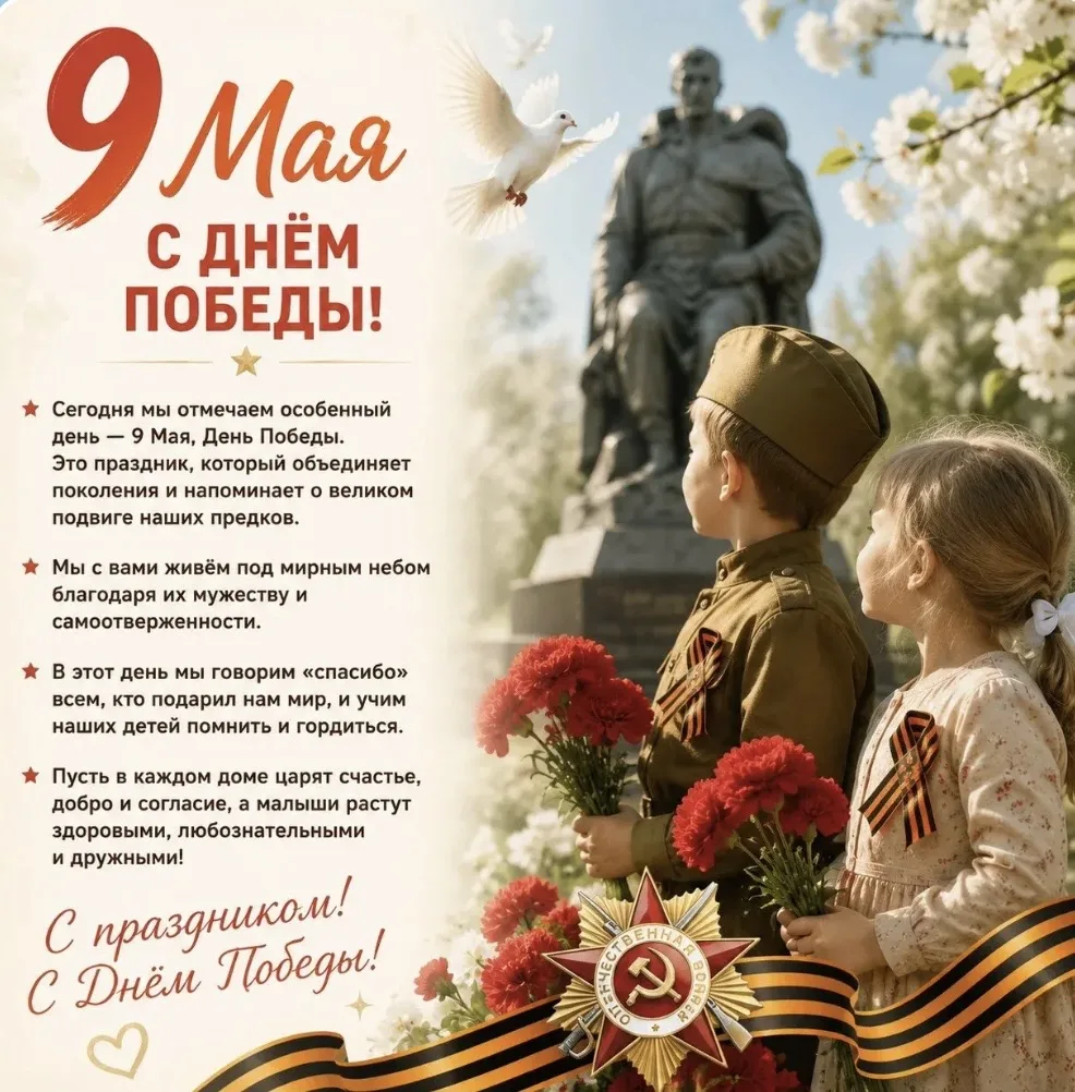 9 Мая — День Победы: праздник, объединяющий поколения.