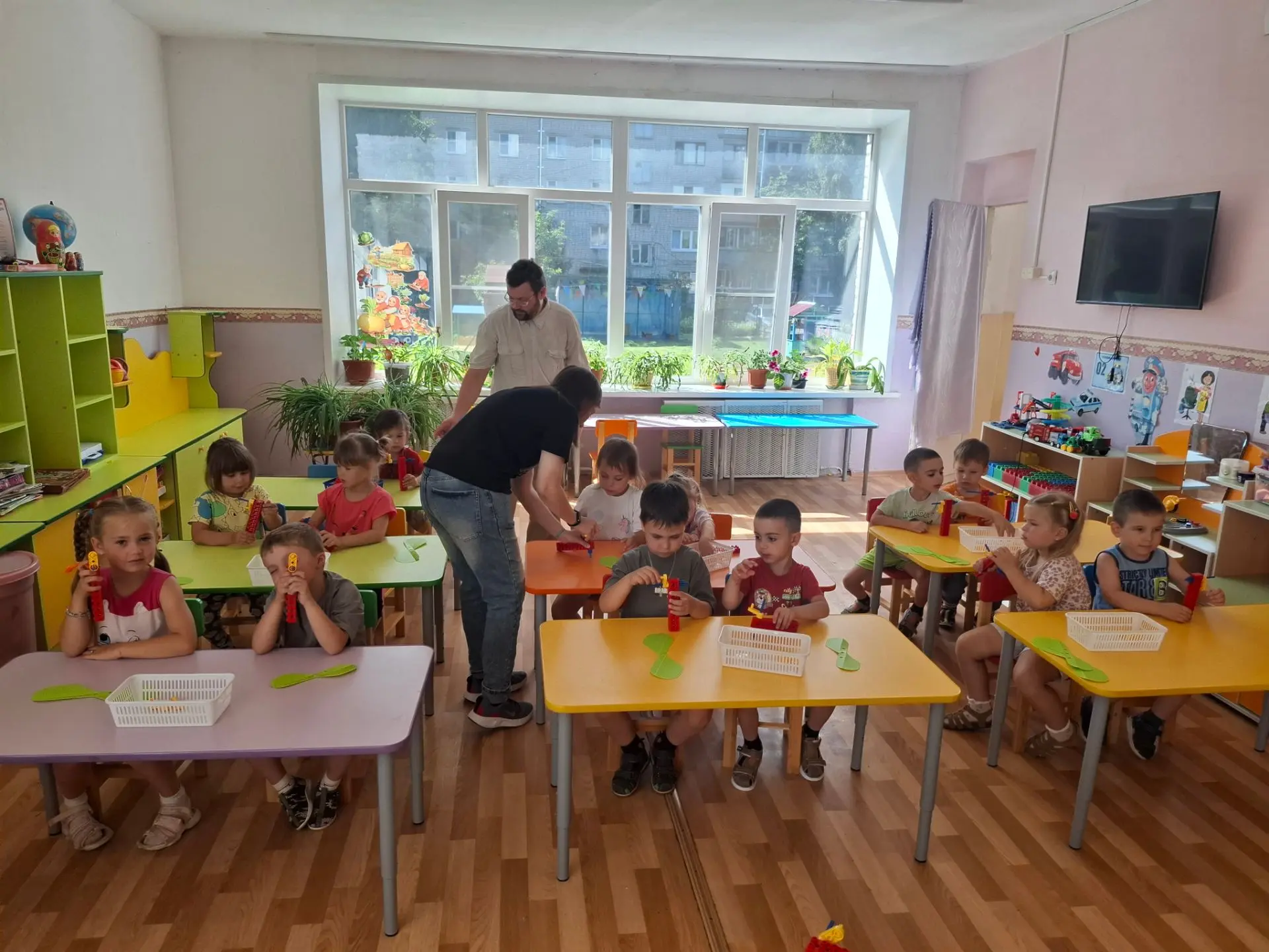 У детей встреча  с гостями!!!