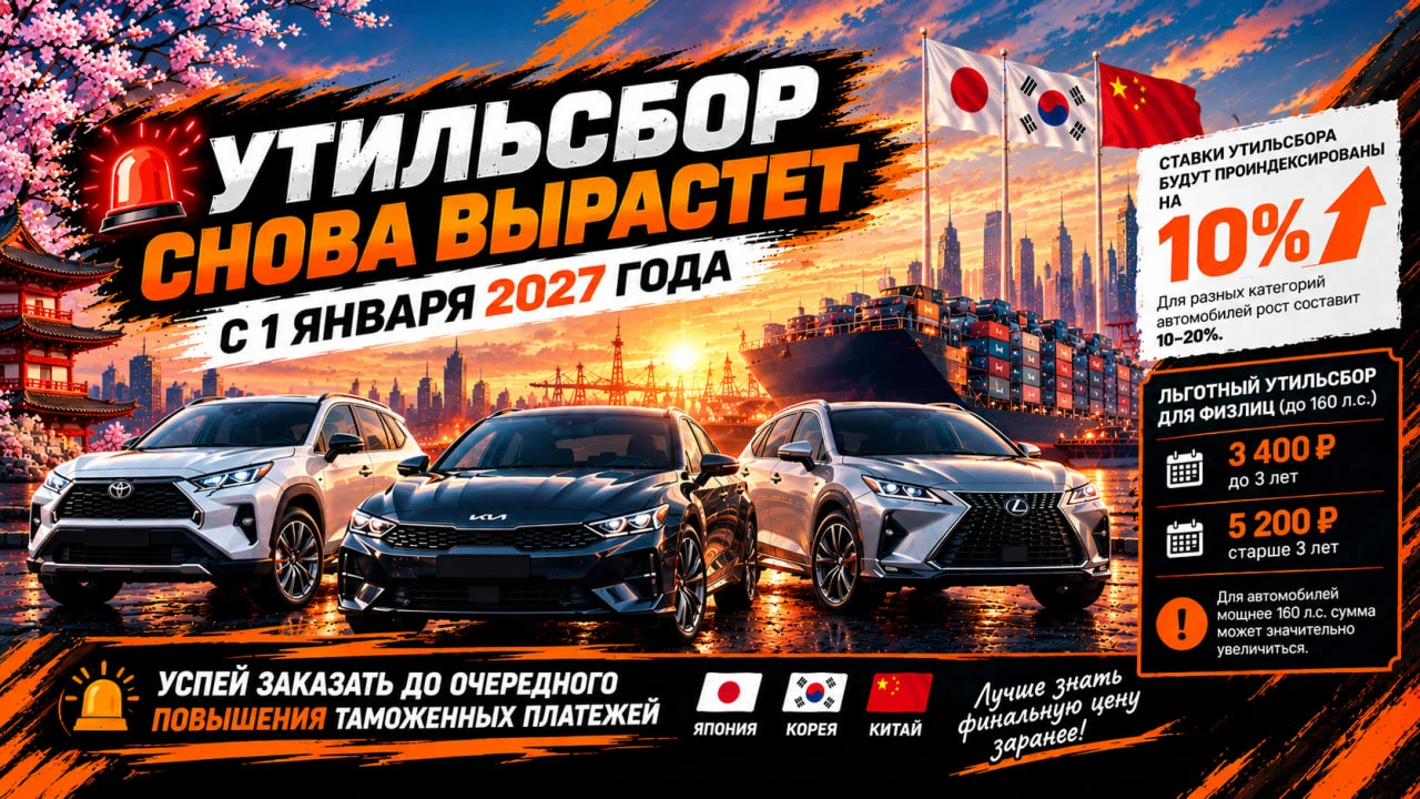 🚨 УТИЛЬСБОР СНОВА ВЫРАСТЕТ С 1 ЯНВАРЯ 2027 ГОДА