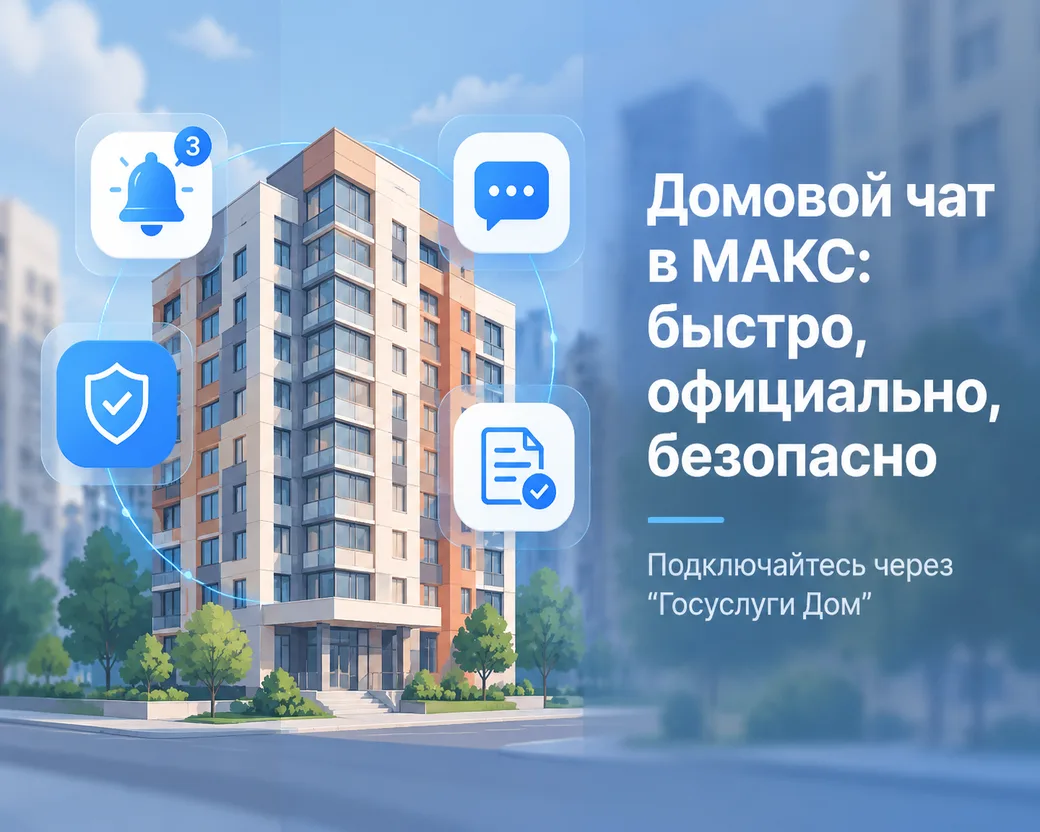 🏙 Домовой чат в МАКС: ваш надёжный канал связи по вопросам дома