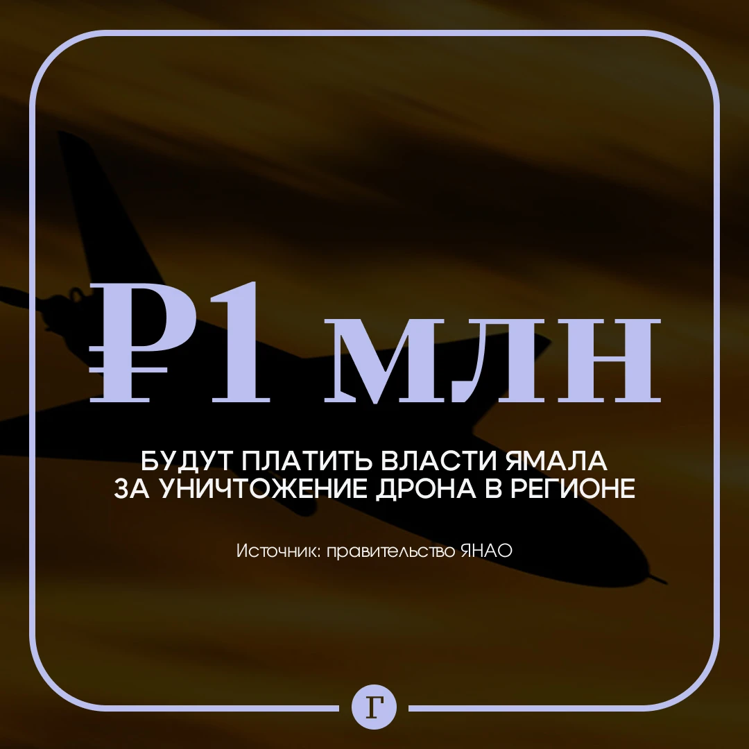 Власти Ямала будут платить за уничтожение дрона в регионе.
