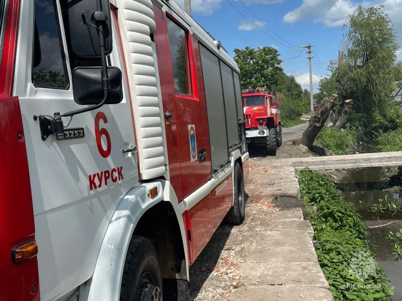 ❗️ В Курске пожар повредил жилой дом на улице 4-й Поселковой