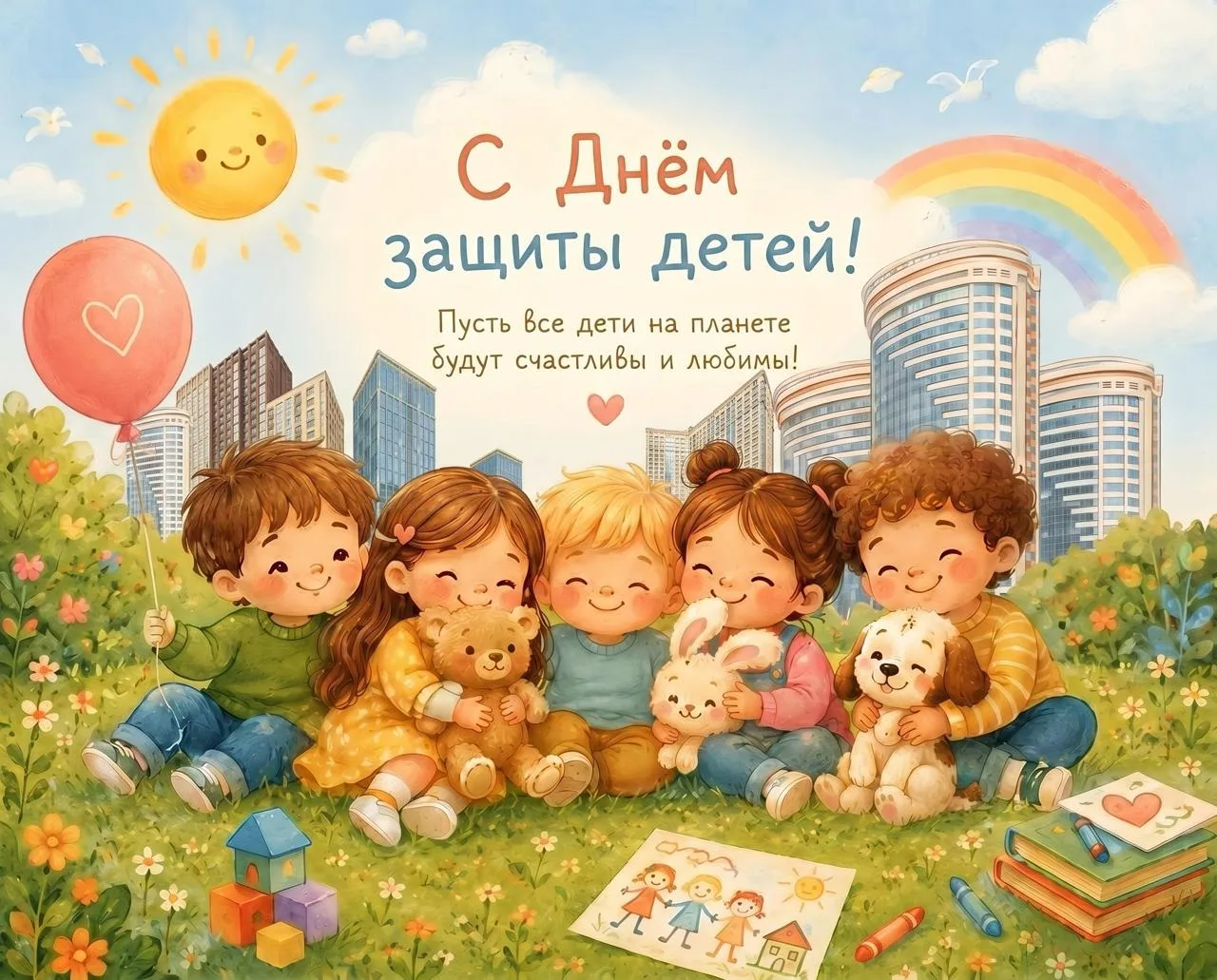 ☀️Поздравляем маленьких жителей с Международным днём защиты детей!