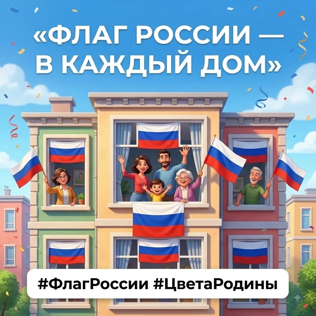 «Флаг России — в каждый дом»: присоединяйтесь к нашей акции! 🎉