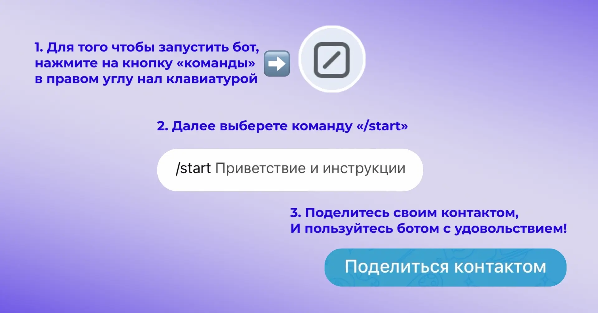 Инструкция по использованию бота 💙