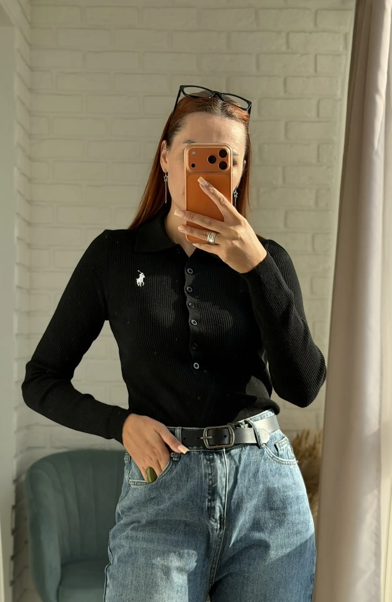 Лонгслив polo  🖤