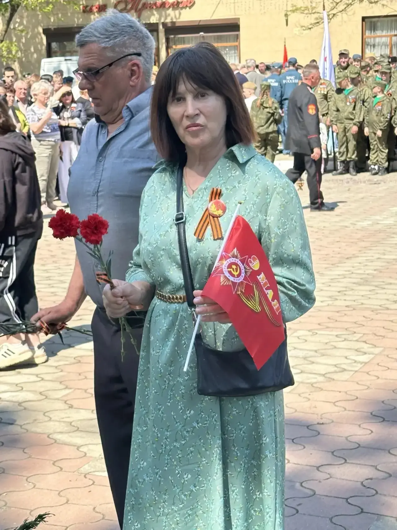 Сегодня, 9 мая, в день 81-й годовщины Великой Победы, на мемориале станицы прошла патри...