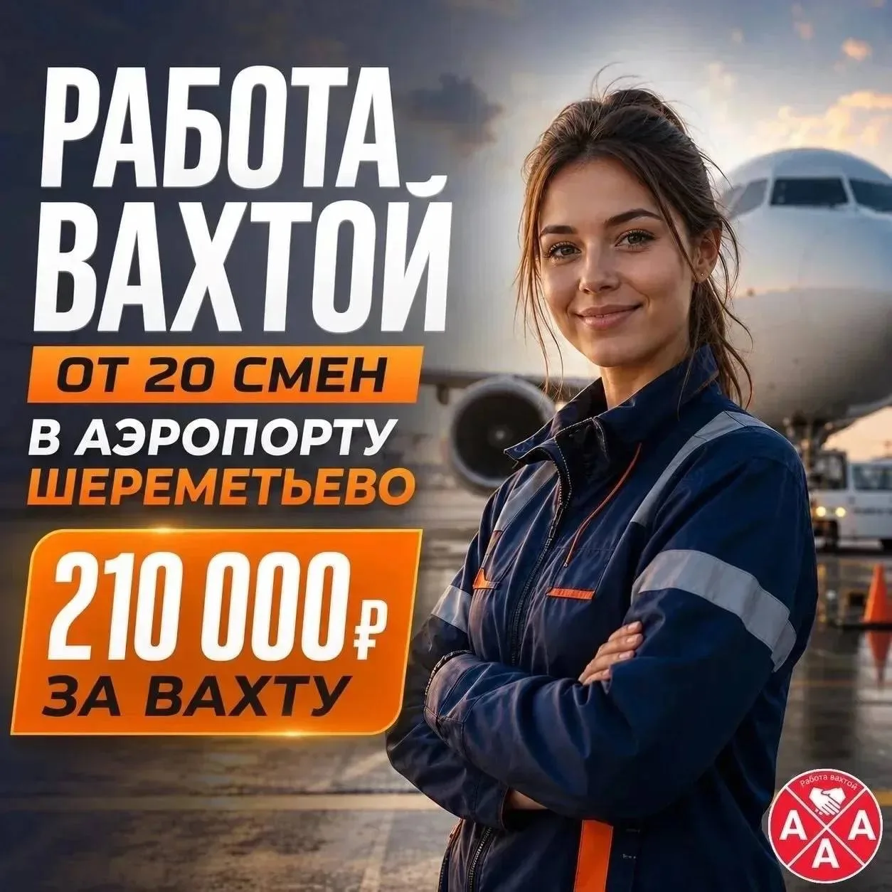 ❗️ПРИГЛАШАЕМ НА РАБОТУ ВАХТОЙ В АЭРОПОРТ ШЕРЕМЕТЬЕВО В МОСКВЕ ОТ 20 СМЕН

Есть бесплатные выезды каж
