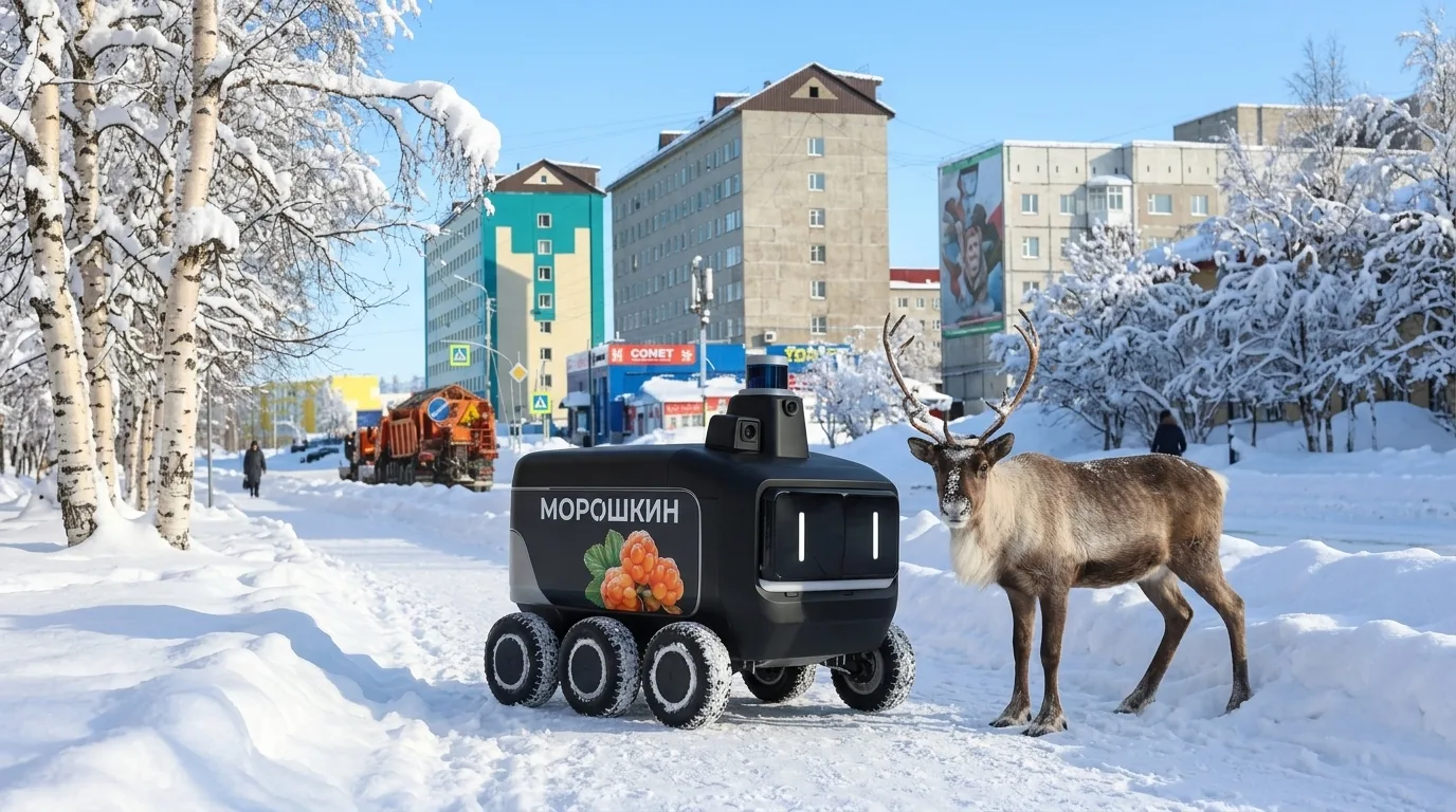 Роботы-доставщики едут на Ямал: пешеходы, держитесь!