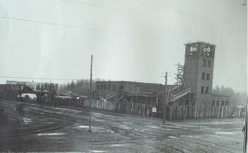 1949 год. Строительство нового пожарного ДЕПО N1.