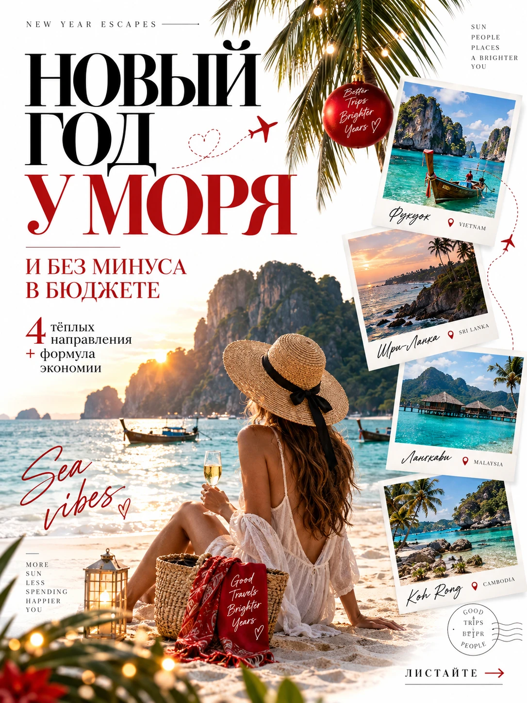 Где встретить Новый год у моря и не оставить весь бюджет в отеле? 🌴🎄