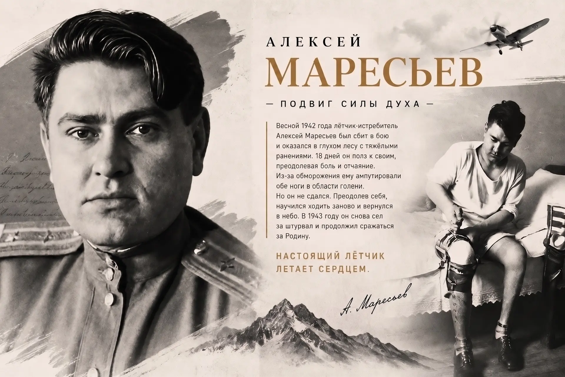 Он шёл к своей цели, даже на протезах