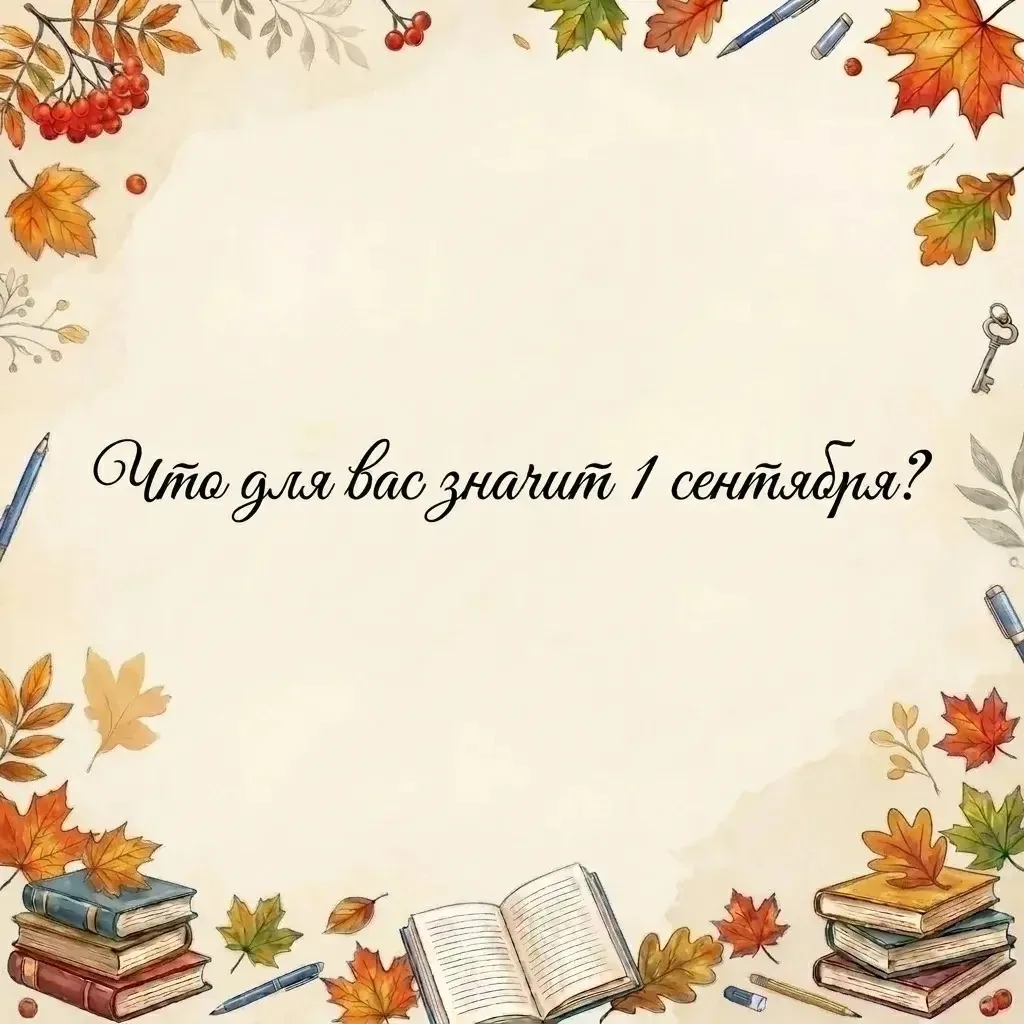 Что для вас значит 1 сентября? 🔔