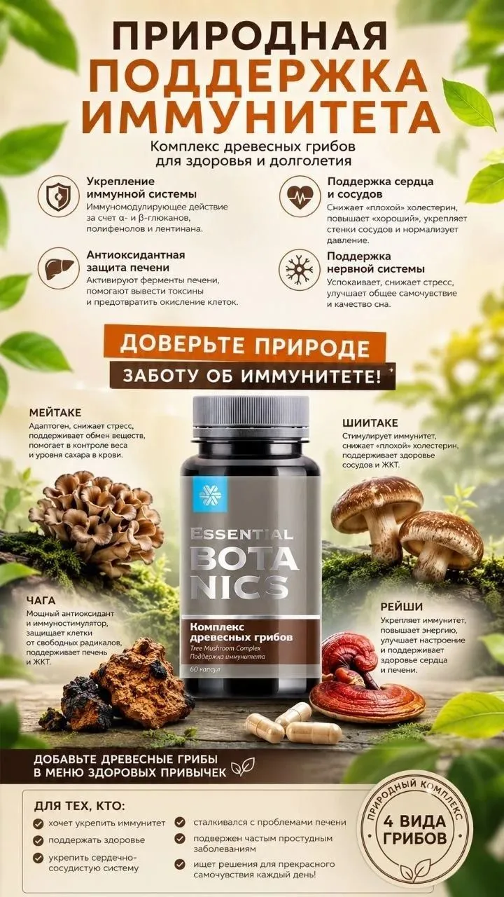Комплекс древесных грибов