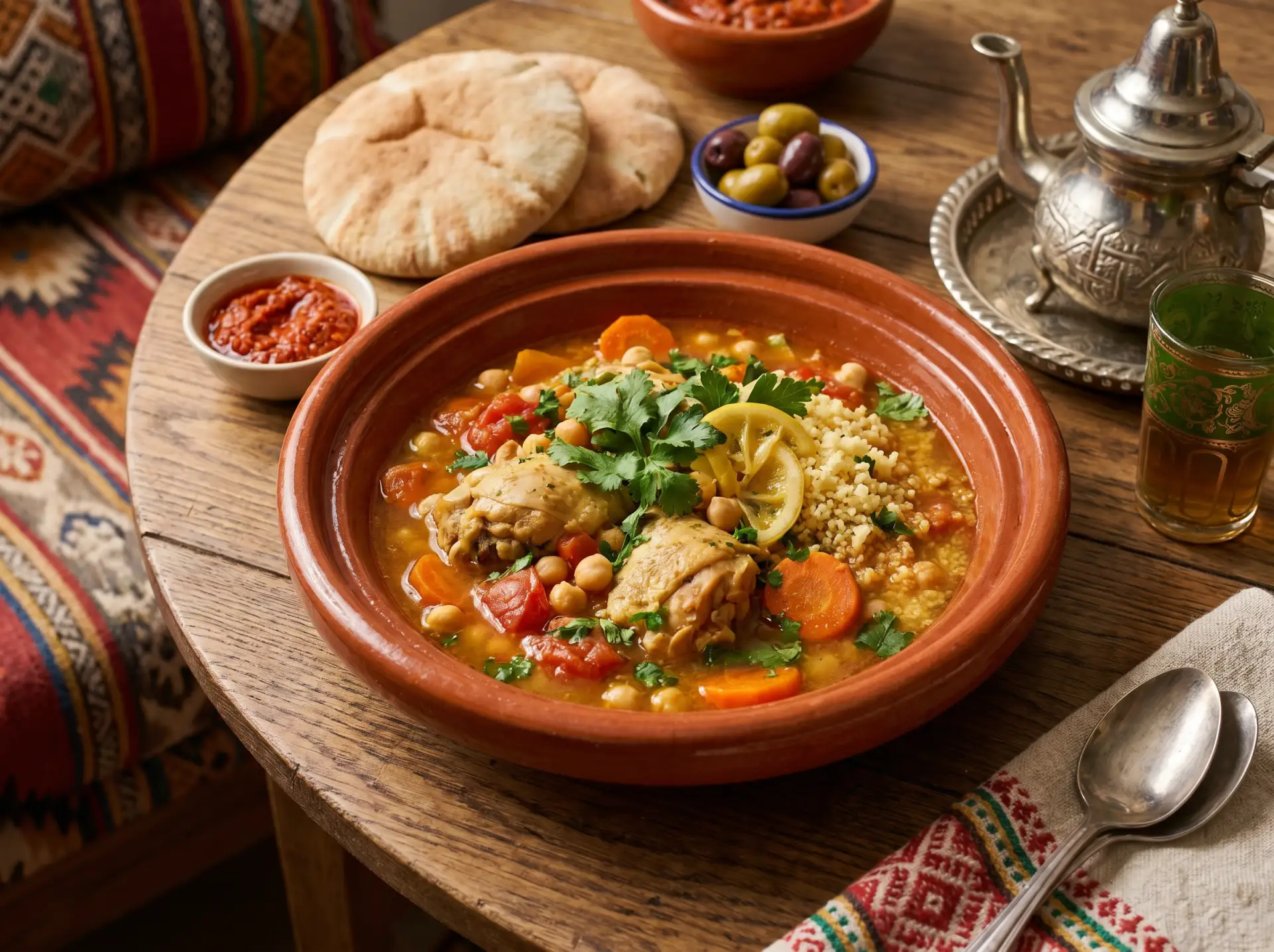 🌟 Кулинарное путешествие в Магриб: кускус с курицей — вкус Северной Африки у вас дома🍗🌶️  

Хотит
