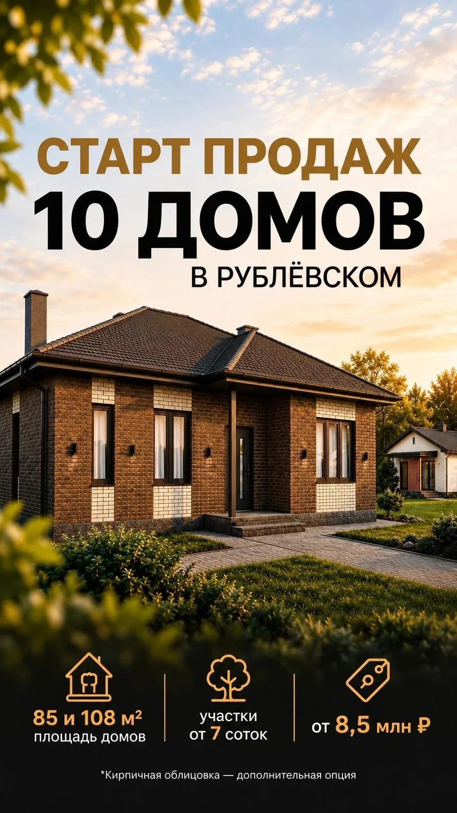 ✅Новый ПУЛ домов   в КП Рублевский 🌿🌿🌿