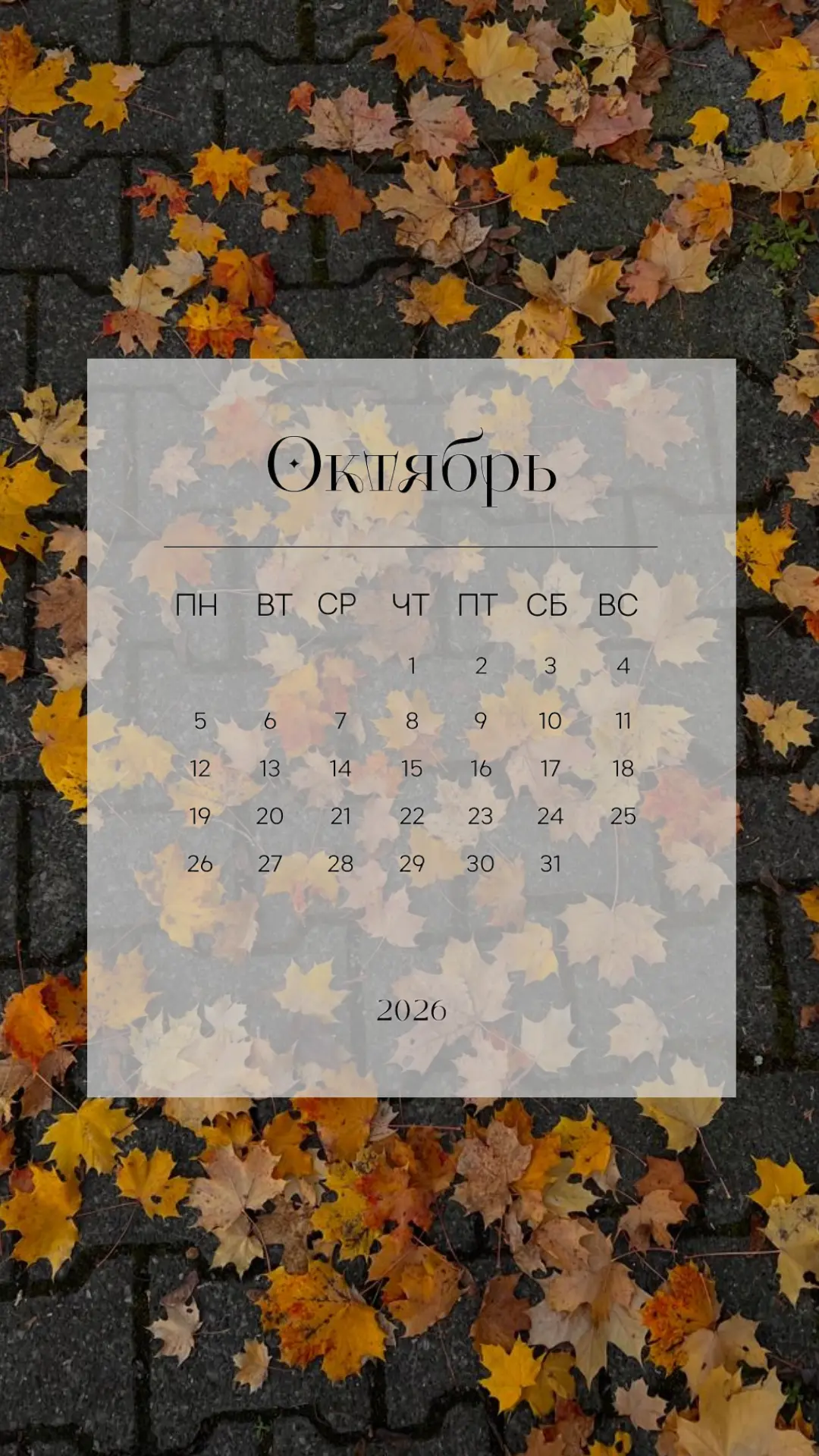 🍂 Привет, Октябрь! Что нас ждёт в этом месяце