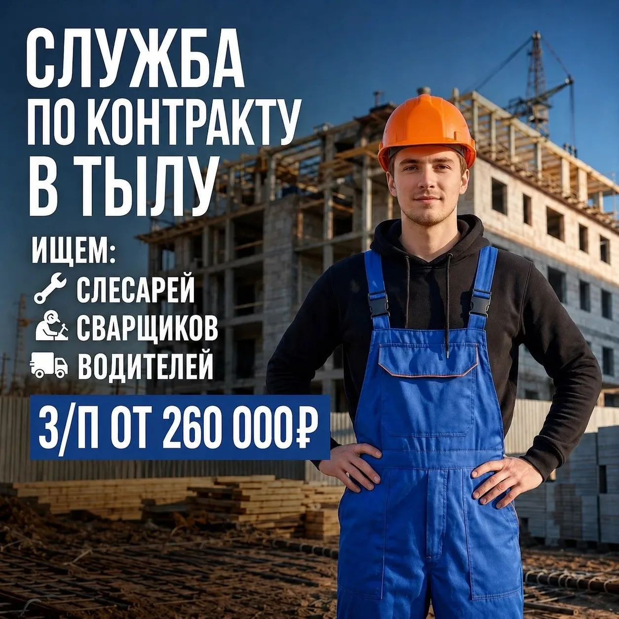 🇷🇺  ТРЕБУЮТСЯ СЛЕСАРИ, СВАРЩИКИ, ВОДИТЕЛИ В ТЫЛ (с отношением в ЧАСТЬ под Ростовом!)
