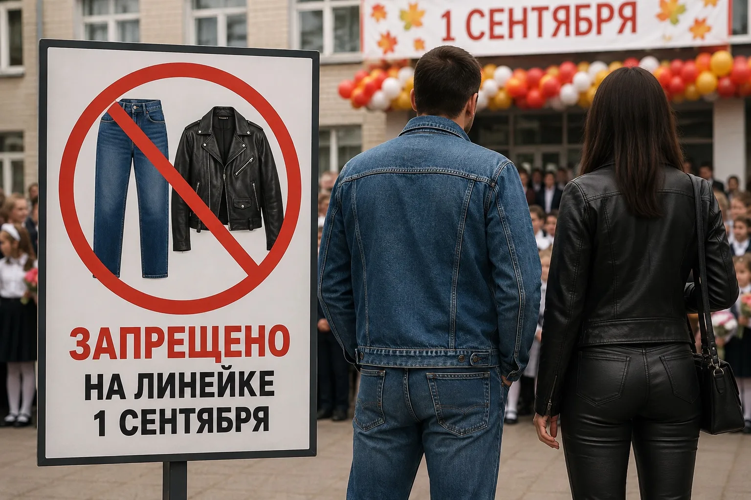 😳 Джинсы и кожаную одежду хотят запретить родителям на линейке 1 сентября