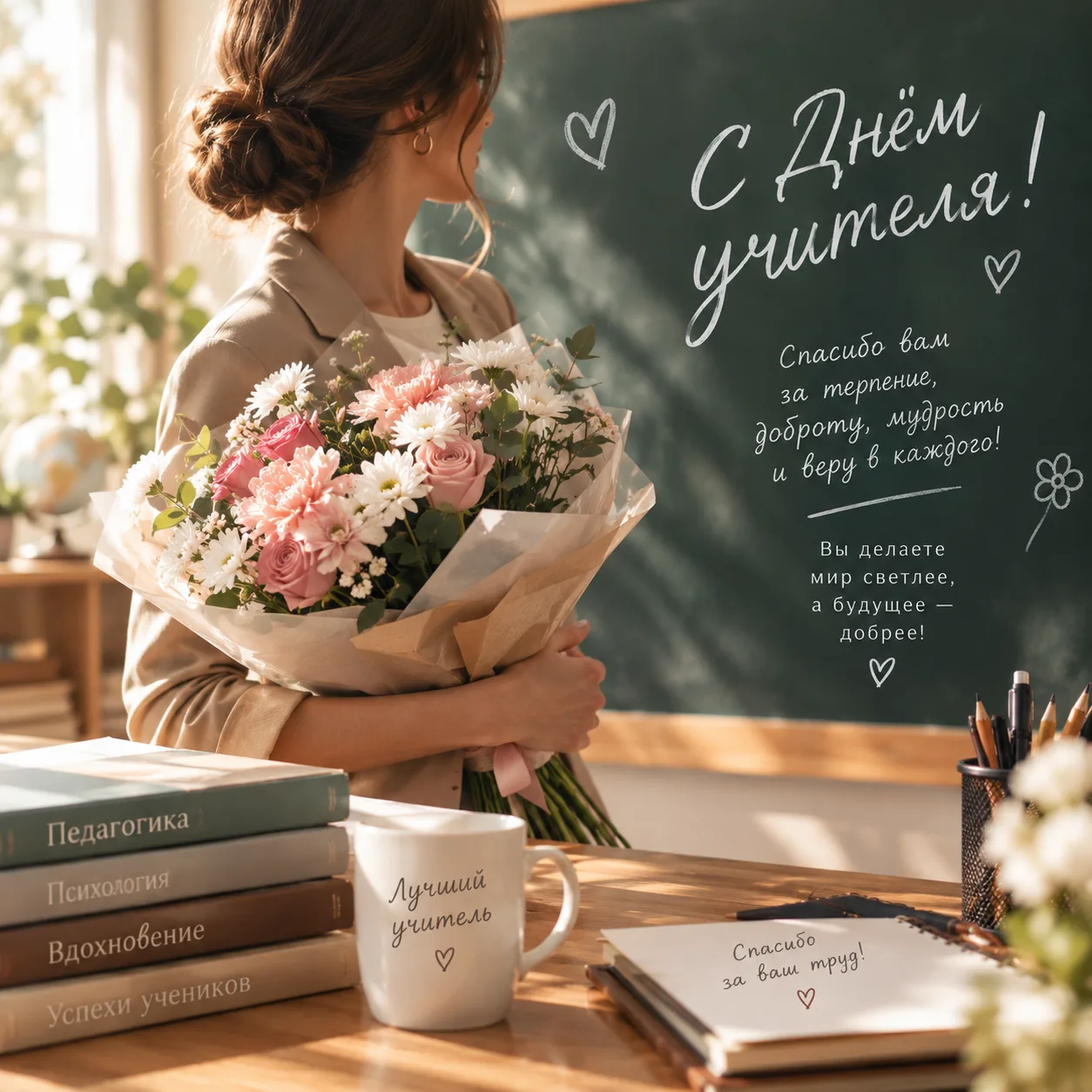 ❤️ Принимаем поздравления ко Дню учителя!