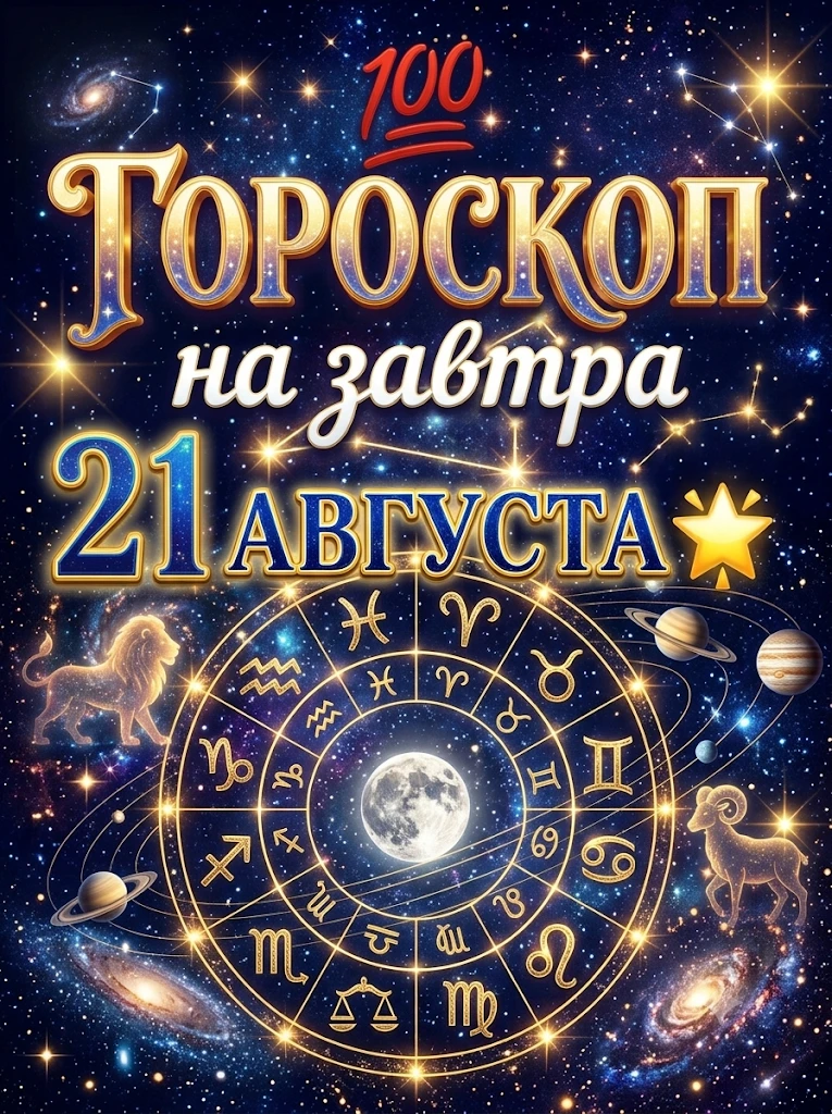 💯 Гороскоп на завтра 21 августа 🌟