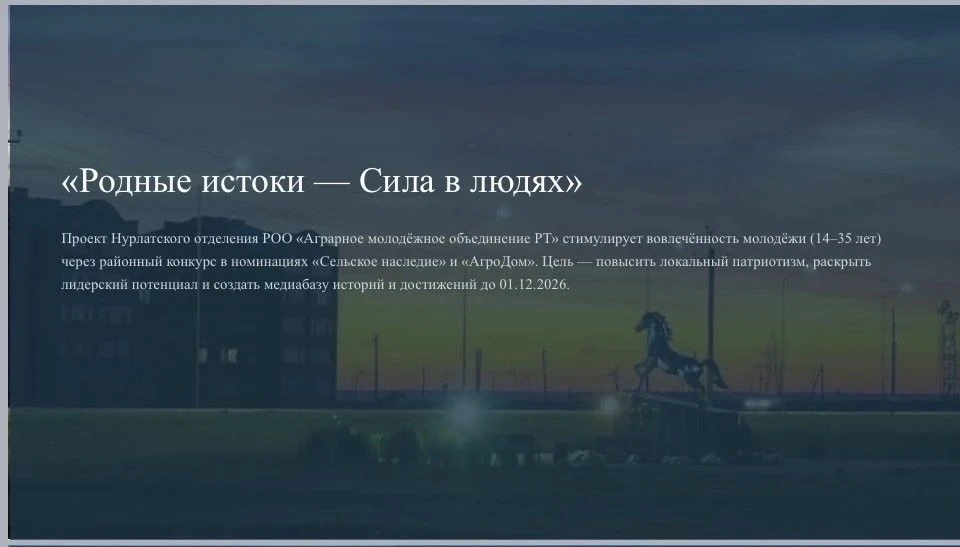 Нурлатский район представил проект «Родные истоки – Сила в людях» на республиканском ко...