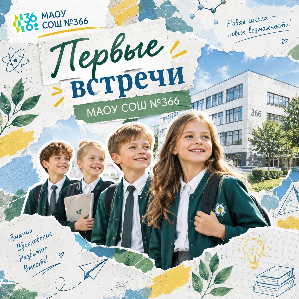 Первые встречи в Школе 366. Мы начинаем! 🏫