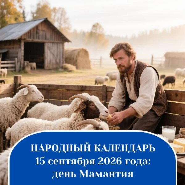 15 сентября в народном календаре — Мамонт Овчарник, или День Мамантия